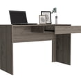 thumbnail image 4 of Black Pine Engineered Wood American Design Modern Computer Desk 47.3" Wide with Drawer for Office Effortless to Assemble, 4 of 5