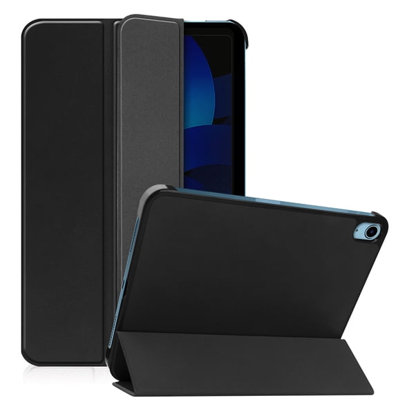 Kebiory for iPad (A16) 11th Generation Case 11 Inch 2025, iPad 10th Generation Case 10.9 Inch 2022, Slim Trifold Stand TPU Back Shell Case for iPad 10th Gen 10.9 inch Lightweight Case(Black)