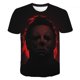 thumbnail image 1 of Nueva película de suspenso 3D impreso camiseta verano moda horror fantasma hombres y mujeres camiseta de Navidad de manga corta tops, 1 of 4