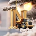 thumbnail image 4 of Matoen12 26 Letters Building Vehicle Christmas Decorations Christmas Tree Pendants, 4 of 5