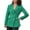 Green, variant on Casual Tweed Blazers for Women 2025 Long Sleeve Notch Lapel Collar Double Business Casual Work Office Jacket
