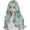Blue, variant on Anime Cospaly Wig Female Long Hair Fluffy Fashion Makeup Fake Hair Harajuku Large Wavy Long Curly Hair Full Head Cover - Granny Gray