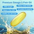 thumbnail image 6 of 3000mg Omega-3 Fish Oil with EPA & DHA - Promotes Brain & Heart Health - Non-GMO - 180 Softgels, 6 of 7