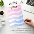 thumbnail image 3 of FORMRS Acrylic Clipboard with Low Profile Clip Standard A4 Letter Size, 12.5" x 9", Light Blue Gradient, 3 of 8