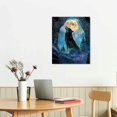 thumbnail image 5 of FCXZI Wolf Moon Forest Canvas Wall Art Decor for Home Living Room Bathroom Office, Perfect Gift for Various Occasions, 12x16/16x20 Inches 16x20in, 5 of 5