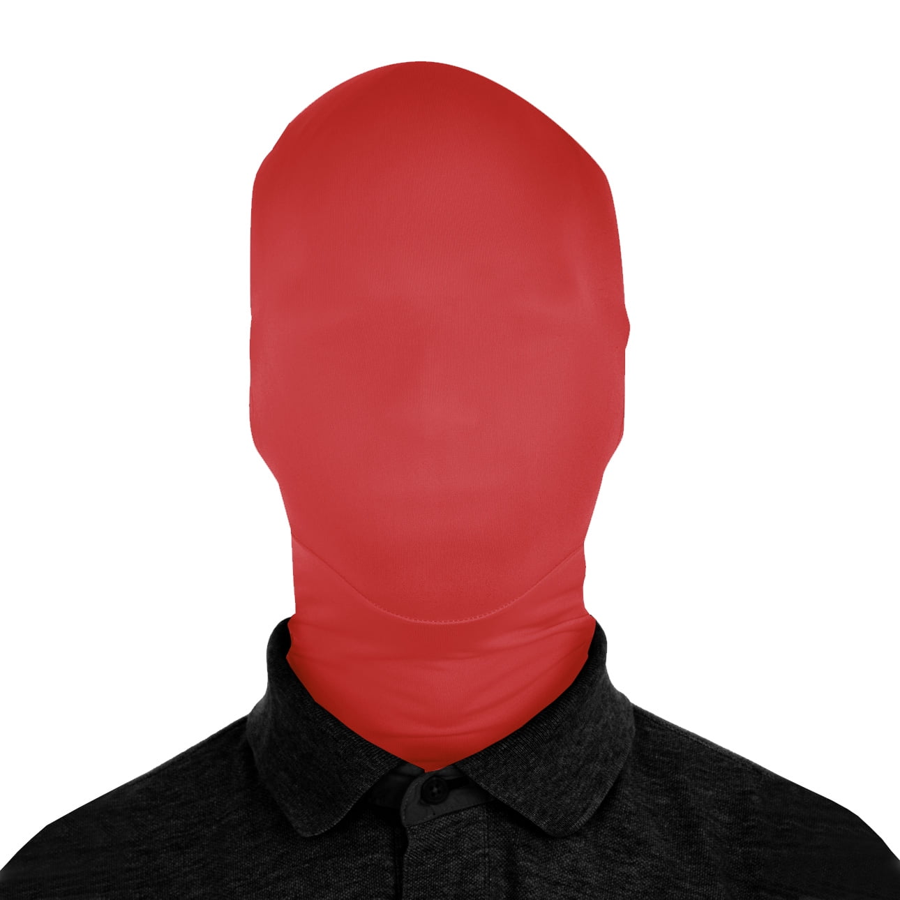 SecondSkin 2Face Solid Spandex Mask Red