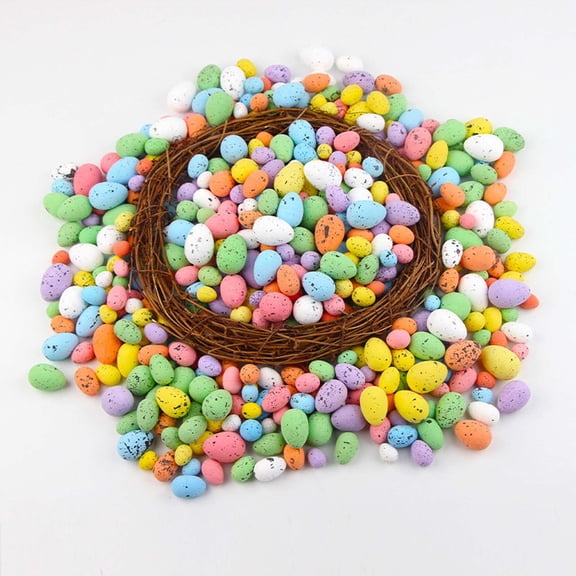 Orangide Easter Speckled Eggs Decorations, 100pcs Small Easter Eggs for Party Basket Fillers Table Setting, Spring Holiday Decor, Easter Egg Hunt Supplies, 1 In Eggs