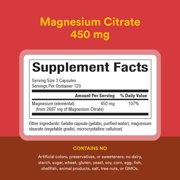 Natural Factors Magnesium Citrate 150mg-360 Capsules