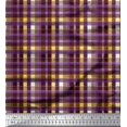thumbnail image 1 of Soimoi Poly Georgette Fabric Plaid Check Fabric Prints By Yard 42 Inch Wide, 1 of 3
