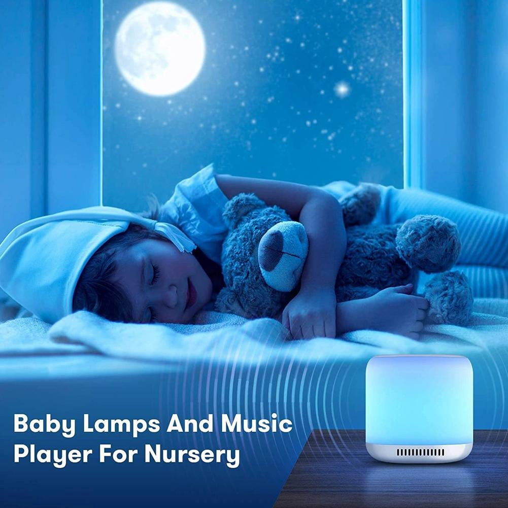 Color Noise Sound Machine with Night Light, 34 Soothing Sounds & White Noise, Volume Levels, 3 Brightness Settings, 1800mAh Battery, Timer for Baby Kids Adults, Portable for Home Travel