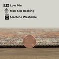 thumbnail image 5 of GLN Rugs Petra - Indoor, Machine Washable Area Rug 5'3" Round Turkish Terra Home Carpet, 5 of 8