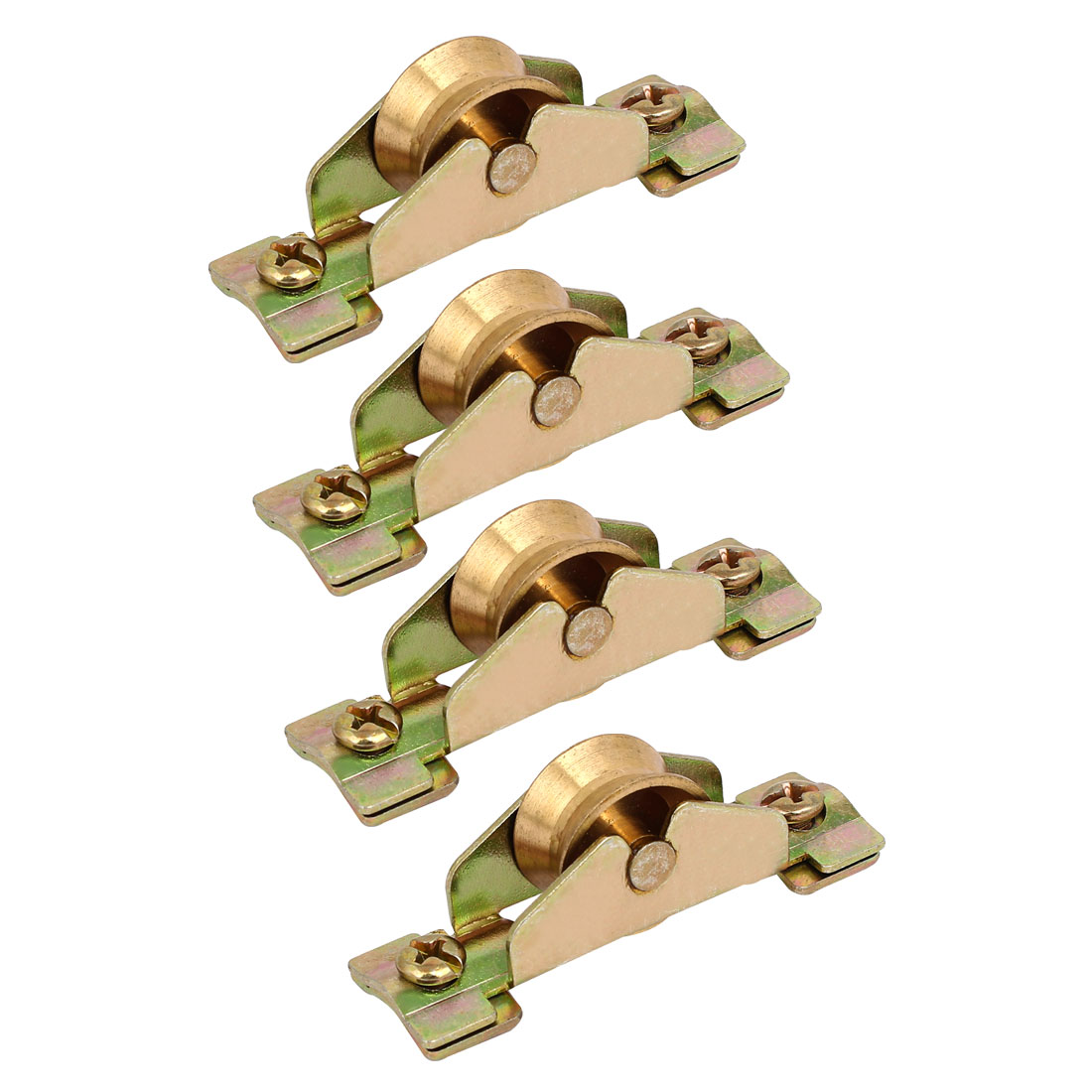 Uxcell 24mm Nylon Sliding Door Window Pulley Wheels - 10pcs With Screws, Single Wheel, Electroplated - View #3