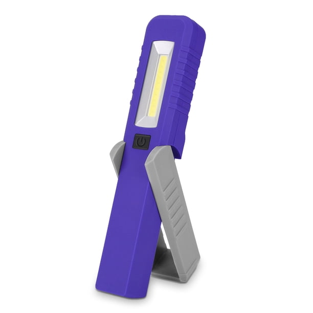 Naiovety ABS luz de trabajo antideslizante 180 grados impermeable COB LED linterna pesca nocturna lámpara herramienta de iluminación con Clip de Metal Ropa Deportiva, Zapatos Azul Naiovety OD019454-02B