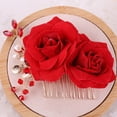 thumbnail image 2 of FOMIYES Adorno Para De Novia Rojo Con De Para Fiesta Y Especial, 2 of 8