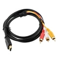 thumbnail image 1 of Adaptador de Cable de audio y video Baoblaze macho a 3 AV para TV HDTV negro, 1 of 8