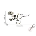 thumbnail image 3 of Up to 65% Off 3d Three-dimensional Metal Stainless Steel Model Mechanical Dinosaur Keychain Necklace Rings Earring Jewelry on Clearance, 3 of 3