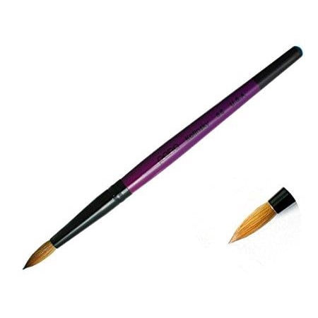 pana kolinsky brush nail acrylic handle purple wood