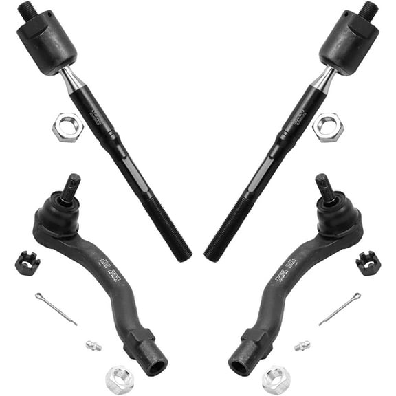 Detroit Axle - 4 Front Tie Rods for 2002-2003 Toyota Camry Lexus ES300 Inner & Outer Tie Rod Links Replacement