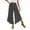 Black, variant on Wide Leg Pants for Women Loose High Waisted Ruffle Hem Printed Cropped Palazzo Pants Summer Casual Trousers