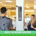 thumbnail image 6 of GoSports Hook21 Ring Swing Game - Indoor or Outdoor Ring Toss Game with Foldable Arm - Gray, 6 of 7