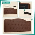 thumbnail image 5 of Naomi Home Cassandra Queen size headboard only, Height Adjustable Queen Size Headboard, Button Tufted Headboard with 12 Positions, Metal Legs, Wall/Bed Mount, Linen Fabric headboard Queen, Light Gray, 5 of 11