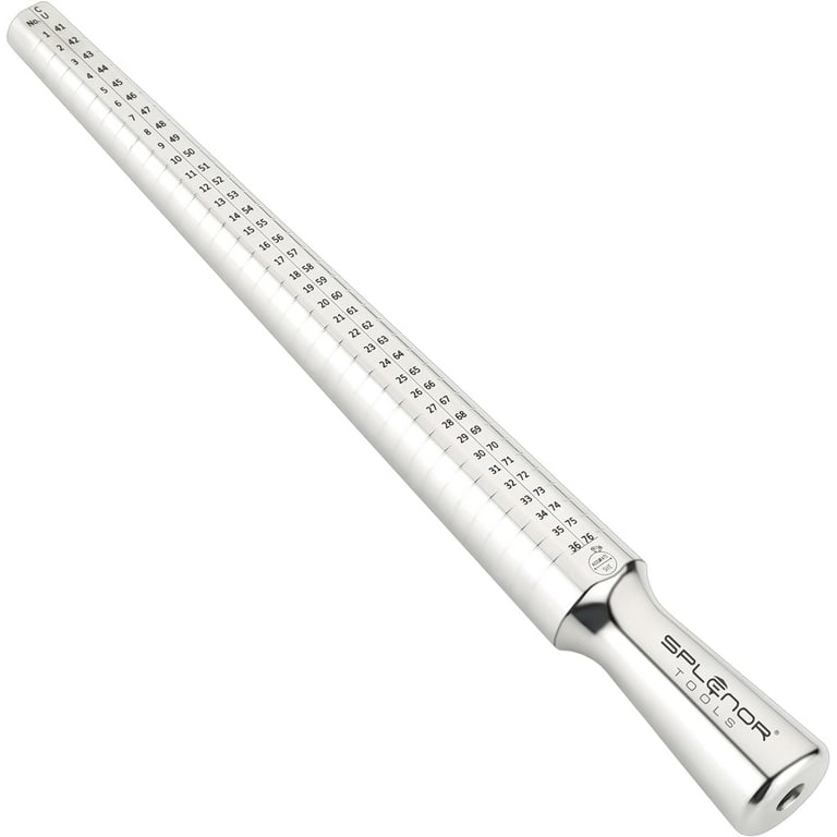 Solid Stainless Steel Size Ring Mandrel for Measuring