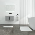 thumbnail image 4 of Diatomite Stone Quick-Dry Water Absorbing Bath Mat Sets-Large+Medium White Mats, 4 of 7