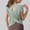 Army Green, variant on Open Back Workout T Shirt for Women, Ultra-Light Sheer Quick Dry Athletic Tee Yoga Running Layering Tops,Green,Women's S-XL