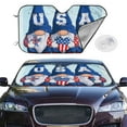 thumbnail image 2 of Kdxio Cute Gnomes in USA Print Windshield Sun Shade,UV Rays and Sun Heat Protection,Sunshade for Car Windshield,Car Shade Front Windshield - Medium, 2 of 6