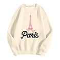 thumbnail image 4 of Tiweut Hoodies Women Letter Print Pullover Long Sleeve Crewneck Sweatshirt Athletic Tops, 4 of 4