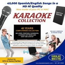 Karaoke DJ's 45,000 Songs Spanish & English  Professional