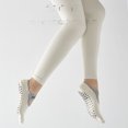 thumbnail image 2 of Calcetines de yoga antideslizantes de primavera y verano para mujer, de algodón de color sólido, que absorben el sudor, sin espalda, con cinco dedos, con tiras para trampolín, 2 of 3