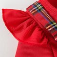 thumbnail image 7 of Ulitacool Toddler Girls Dress Christmas Crewneck Sundress Long Sleeve Bow Graphic Dresses Bodysuit Charm Clothing 12-18 Months Watermelon Red, 7 of 7
