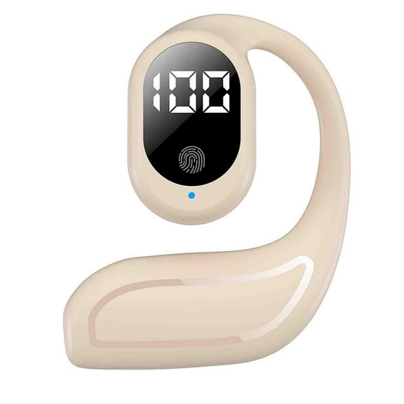 Yyuenw Noise Reduction Wireless Bluetooth Ear Buds With High Battery And Long Range Digital Display 5.3 Non Ear Car Sports Earphones(Single Left Earbud)