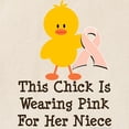 thumbnail image 3 of CafePress - Pink Ribbon Chick For Niece Tote Bag - Unisex Canvas Tote Bag, Beige, 1-Piece, 3 of 8