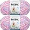 Spinrite Bernat Baby Blanket Big Ball Yarn - Pretty Girl, 1 Pack of 2 Piece