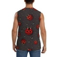 thumbnail image 4 of Gaeub Red Ladybugs Men's Sleeveless Muscle Shirts Workout Tank Tops, Odor Protection and Comfortable - 3X-Large, 4 of 8