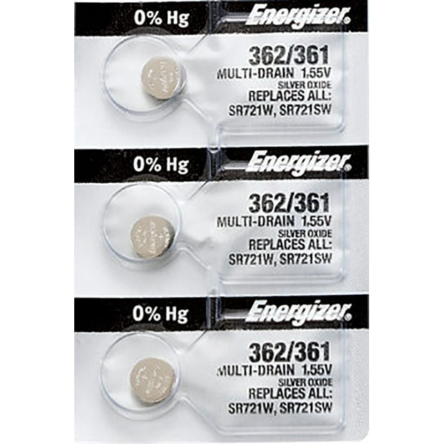3 x Piles de Montre Energizer 362, SR721SW Ou 361