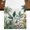 White, variant on Summer Palm Tree Burlap Cotton Table Runner 13x36 Inches Short, Tropical Botanical Floral Coastal Farmhouse Table Runners, Outdoor Dining Table Decor for Baby Shower/Party/Wedding