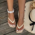 thumbnail image 2 of Womens Flip-Flops Slip-on Flat Heel Thong Women's Summer Casual Comfortable Lightweight Shower Sandals, 2 of 10