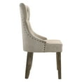 thumbnail image 3 of Acme Gabrian Upholstered Dining Side Chair in Reclaimed Gray (Set of 2) Indoor Dining Chairs, 3 of 5