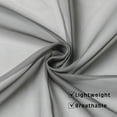 thumbnail image 2 of OVZME French Charcoal Grey Solid Print Rod Pocket Sheer Curtains, 40" x 63" (4 Panels), 2 of 7