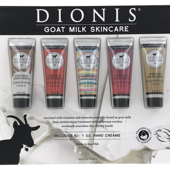DIONIS Goat Milk Hand Cream 1 Ounce (Pack of 5)