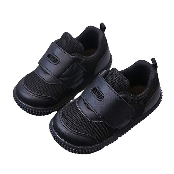 Futezty Baby Boy Girl Shoes Breathable Mesh Walking Shoes Lightweight Non-Slip Sneakers First Walkers (Black,11 Little Child)