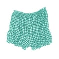 thumbnail image 4 of Jalioing Women's Bloomer Shorts Ruched Elastic Waist Fashion Mini Shorts Summer Lounge Comfy Plaid Pajama Shorts, 4 of 7