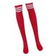 thumbnail image 2 of Calcetines por encima de la rodilla Yinane de Navidad Rojo con rayas blancas, 2 of 8