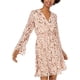 thumbnail image 1 of Vestido de Sobrepelliz As U Wish con Estampado Animal para Mujer Beige XX-Small, 1 of 1