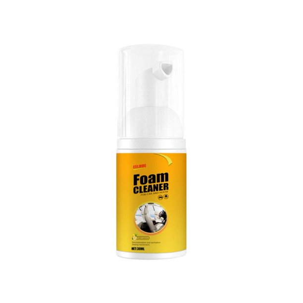 3uds. Limpiador de espuma Limpiador de cuero multiusos Agente de limpieza para interiores de automóviles Lavado doméstico (30 ml)