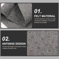 thumbnail image 3 of ifundom 1Pcs Non Slip Carpet Liner for Smooth Floors Grey Rectangle Polyester Silicone, 3 of 5