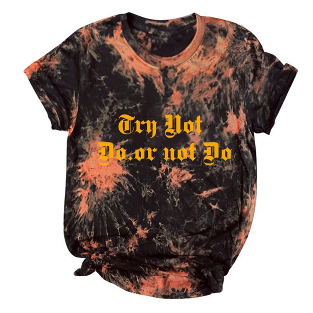 Camiseta de mujer, divertida y linda camiseta de manga corta, camiseta teñida con lazo, blusa, regalo para mujer Fridja hjk5882